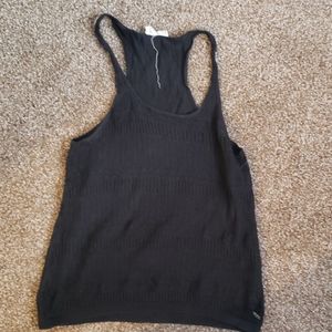Roxy black crocheted tank top